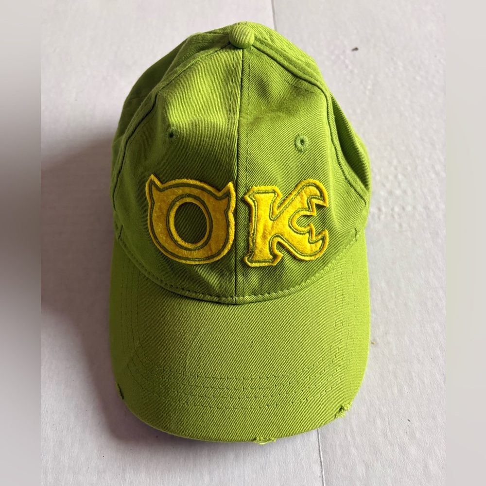 Disney Parks Monsters University “OK” OOZMA KAPPA Baseball Cap Snapback Rare